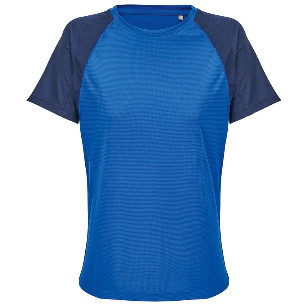 French Navy-Royal Blue - Front - SOLS Womens-Ladies Performance Ripstop T-Shirt