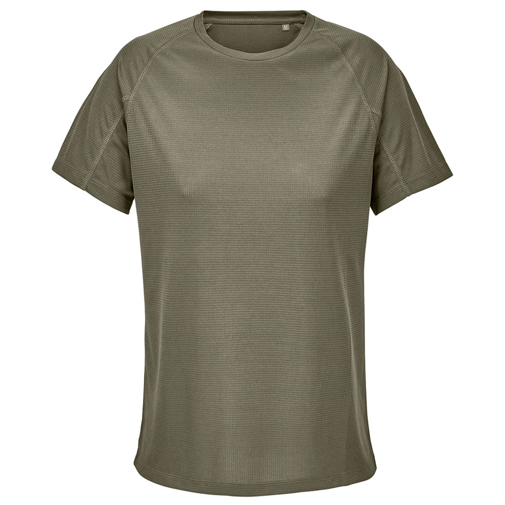 Army - Front - SOLS Womens-Ladies Performance Ripstop T-Shirt