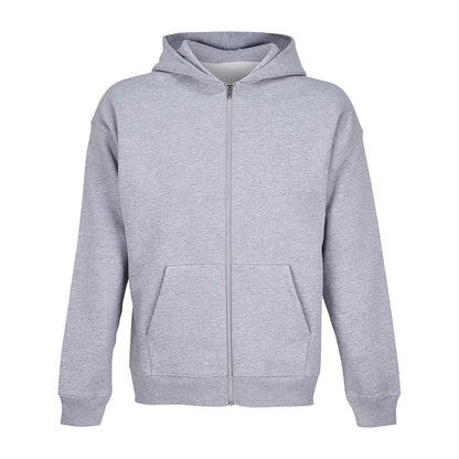 Grey Marl - Front - SOLS Unisex Adult Jelo Full Zip Hoodie