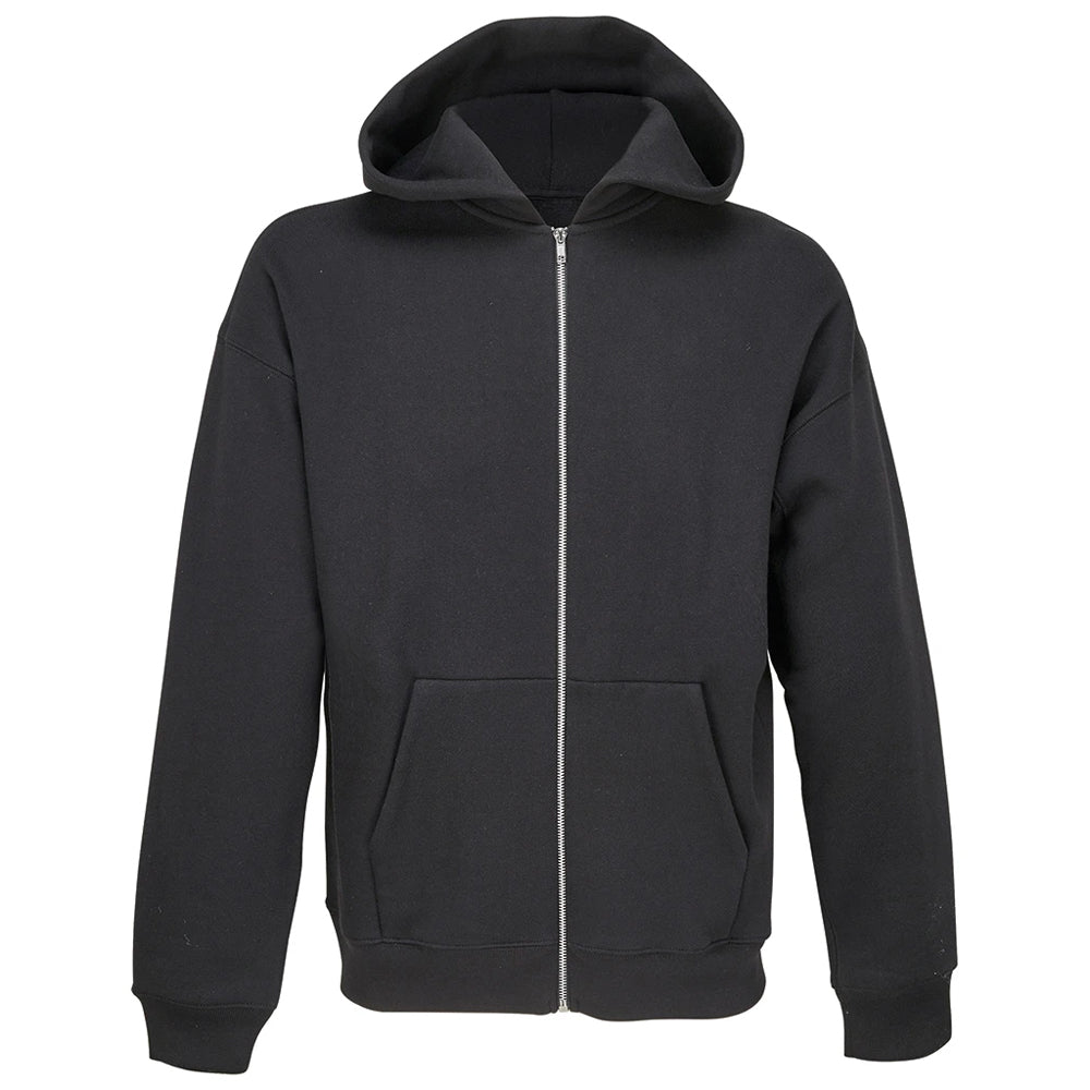 Black - Front - SOLS Unisex Adult Jelo Full Zip Hoodie