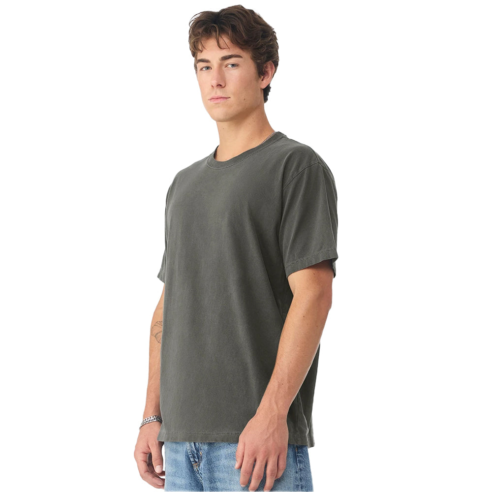 Washed Charcoal - Side - Bella + Canvas Unisex Adult Washed Heavyweight T-Shirt