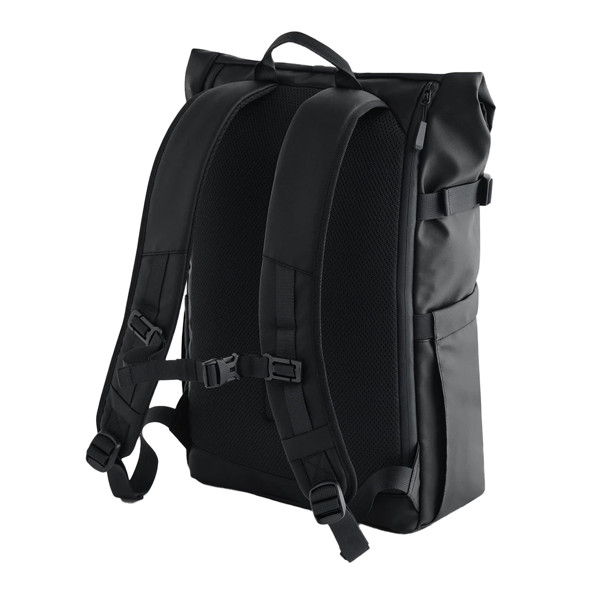Black - Back - Bagbase Everyday Roll Up Backpack