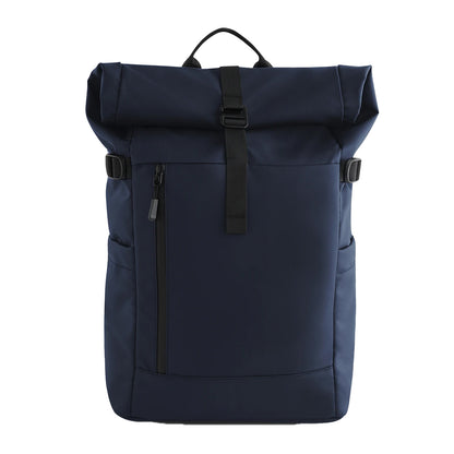 Navy - Side - Bagbase Everyday Roll Up Backpack