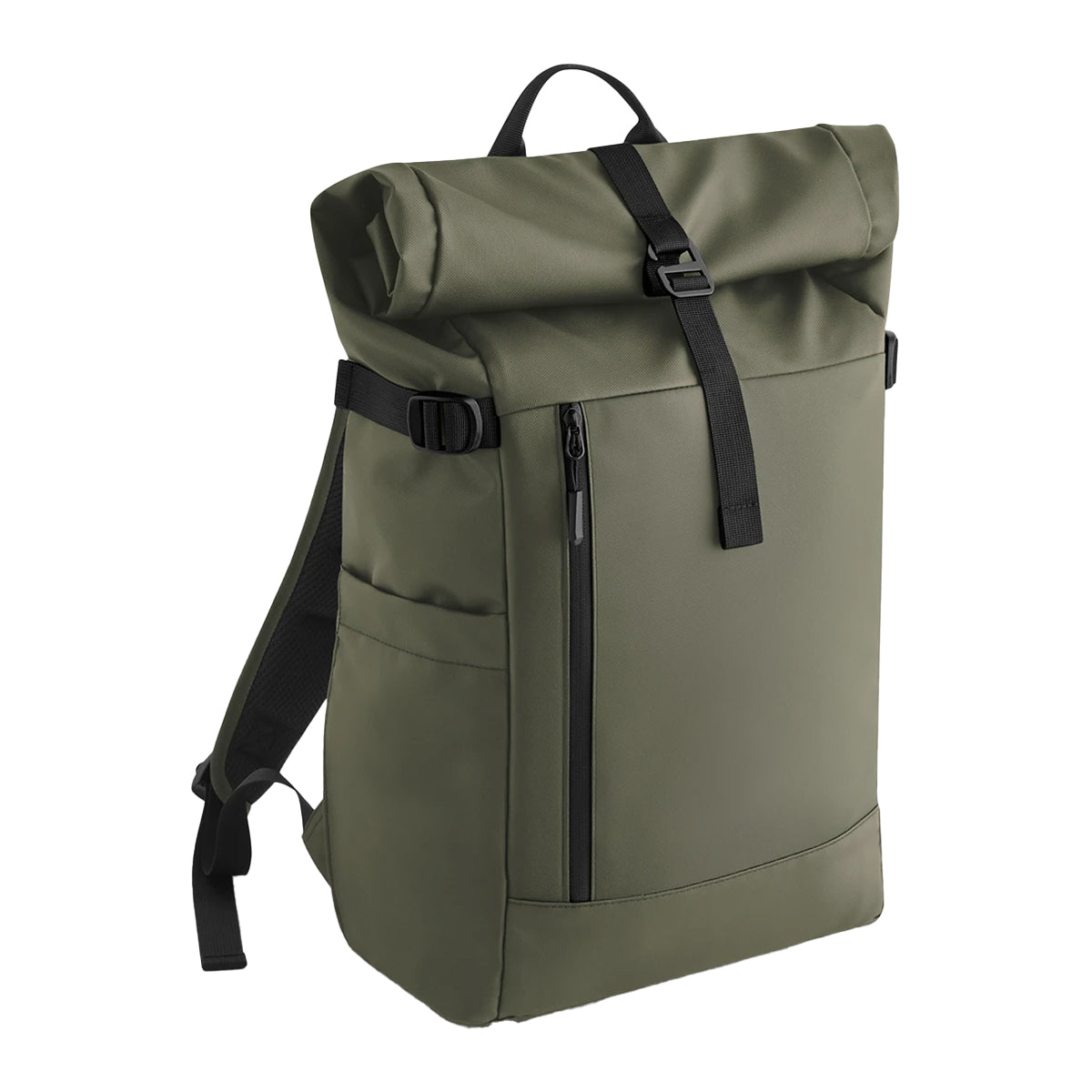 Olive - Front - Bagbase Everyday Roll Up Backpack