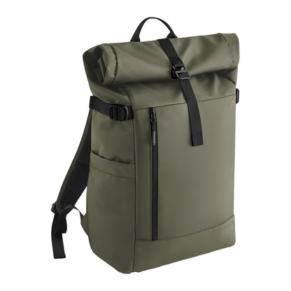 Olive - Front - Bagbase Everyday Roll Up Backpack