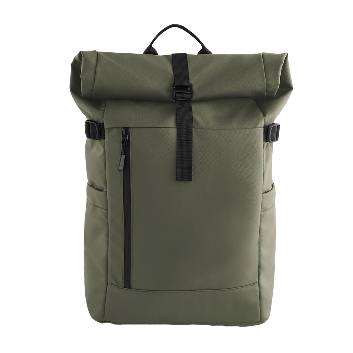 Olive - Side - Bagbase Everyday Roll Up Backpack