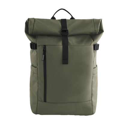Olive - Side - Bagbase Everyday Roll Up Backpack