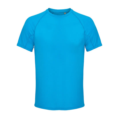 Aqua - Front - SOLS Unisex Adult Performance Ripstop T-Shirt