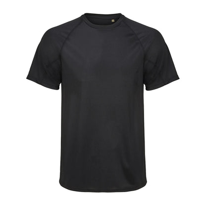 Black - Front - SOLS Unisex Adult Performance Ripstop T-Shirt