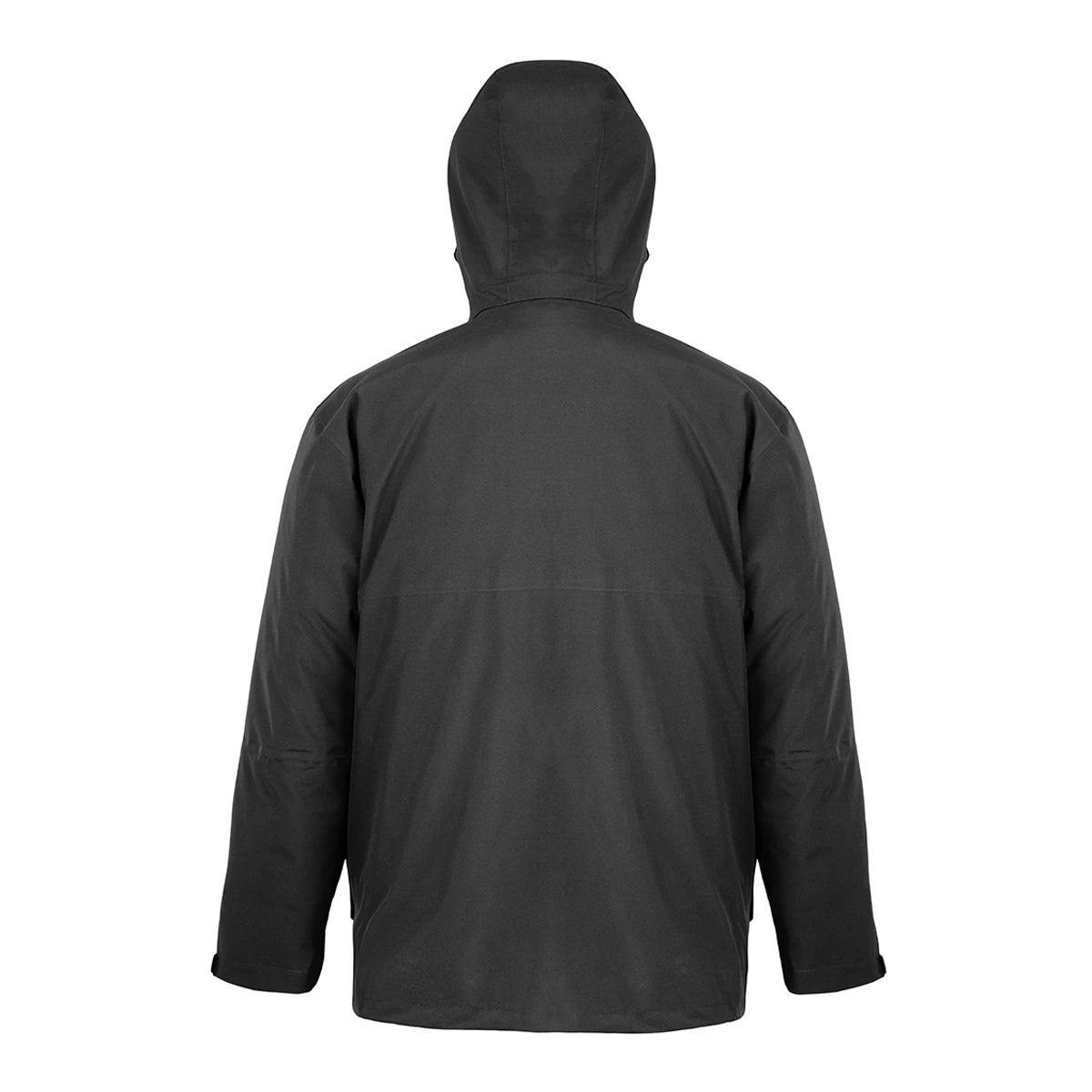 Black - Back - Result Recycled Mens 3 in 1 Ripstop Jacket