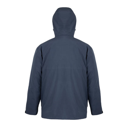Navy - Back - Result Recycled Mens 3 in 1 Ripstop Jacket
