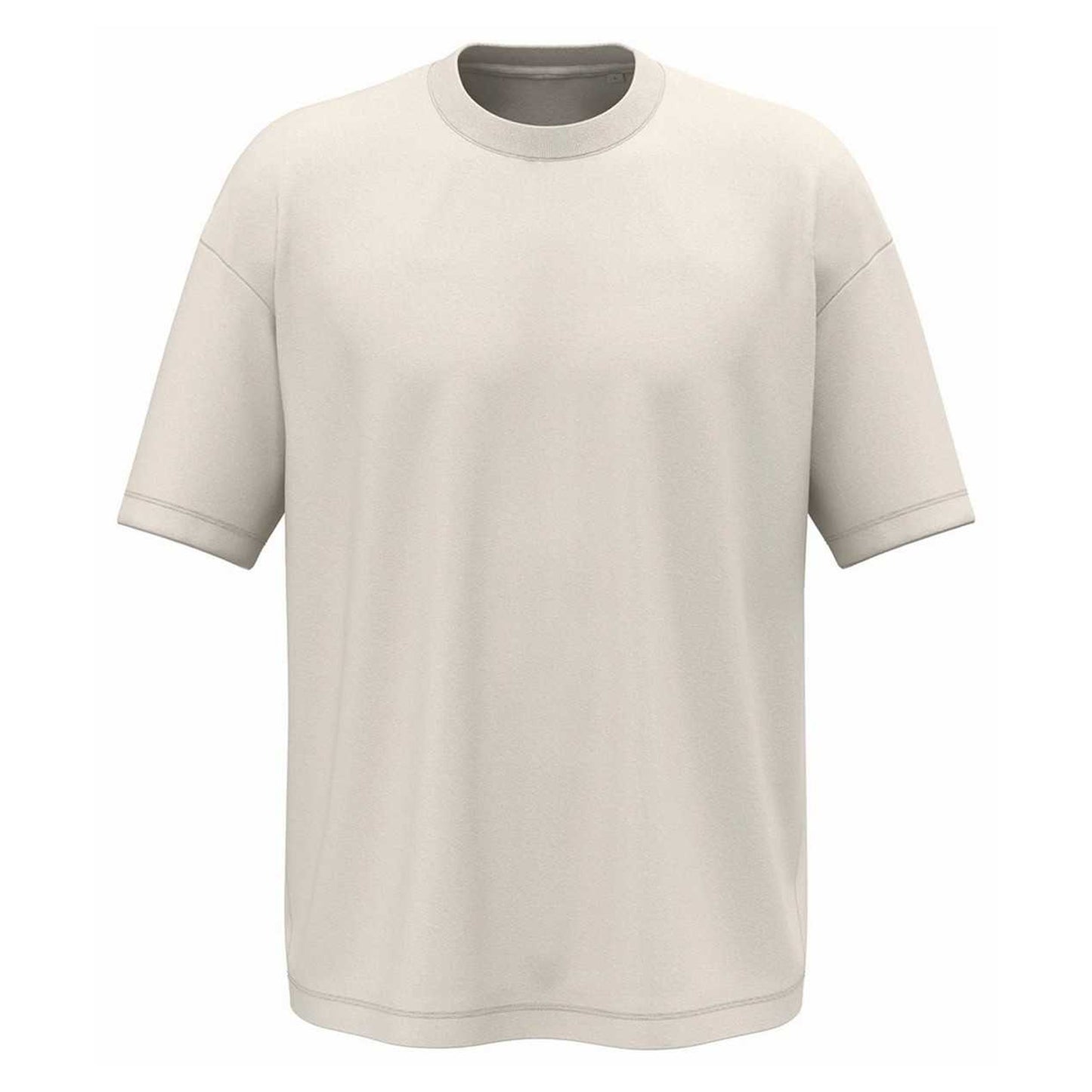 Ivory - Front - Native Spirit Mens Oversized T-Shirt