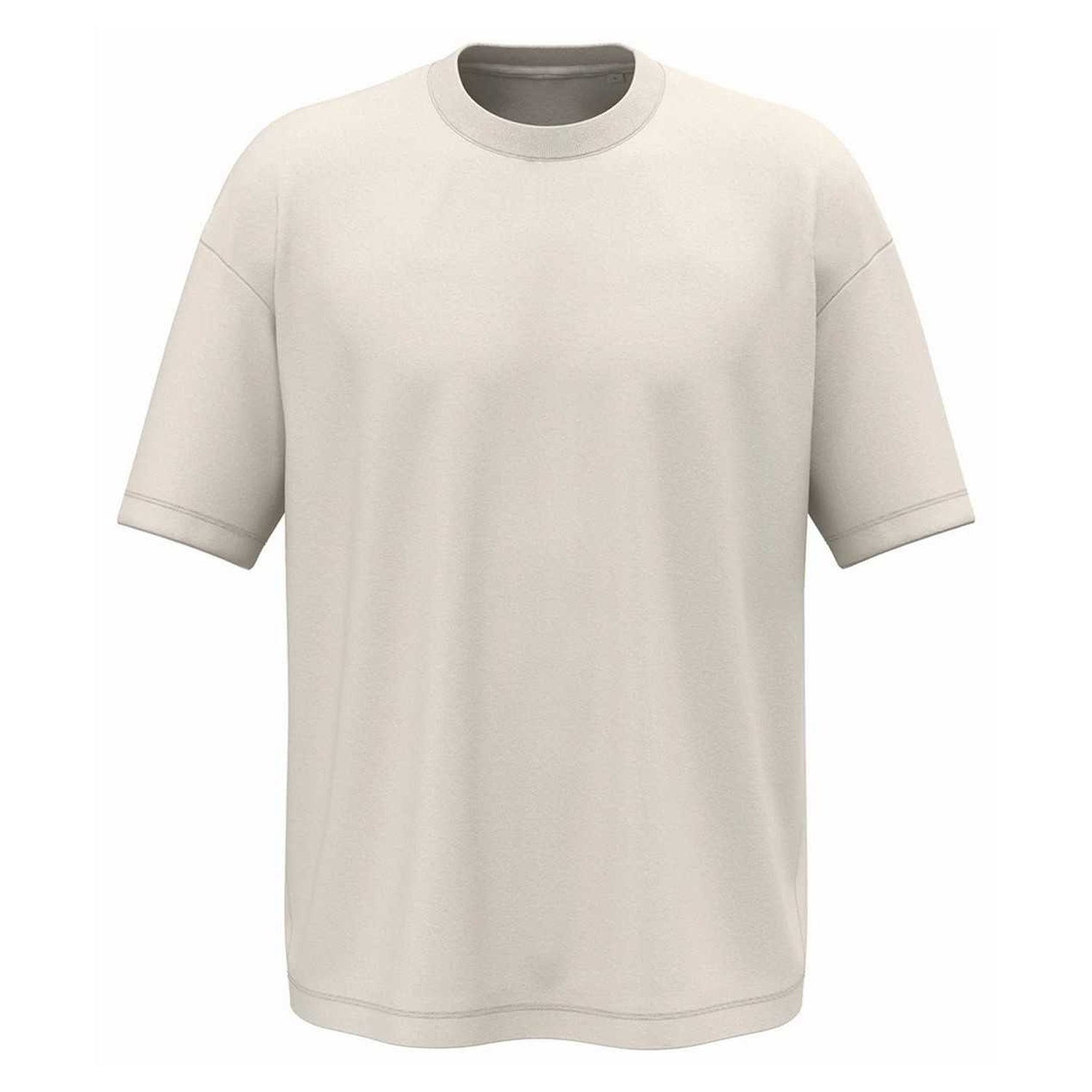 Ivory - Front - Native Spirit Mens Oversized T-Shirt