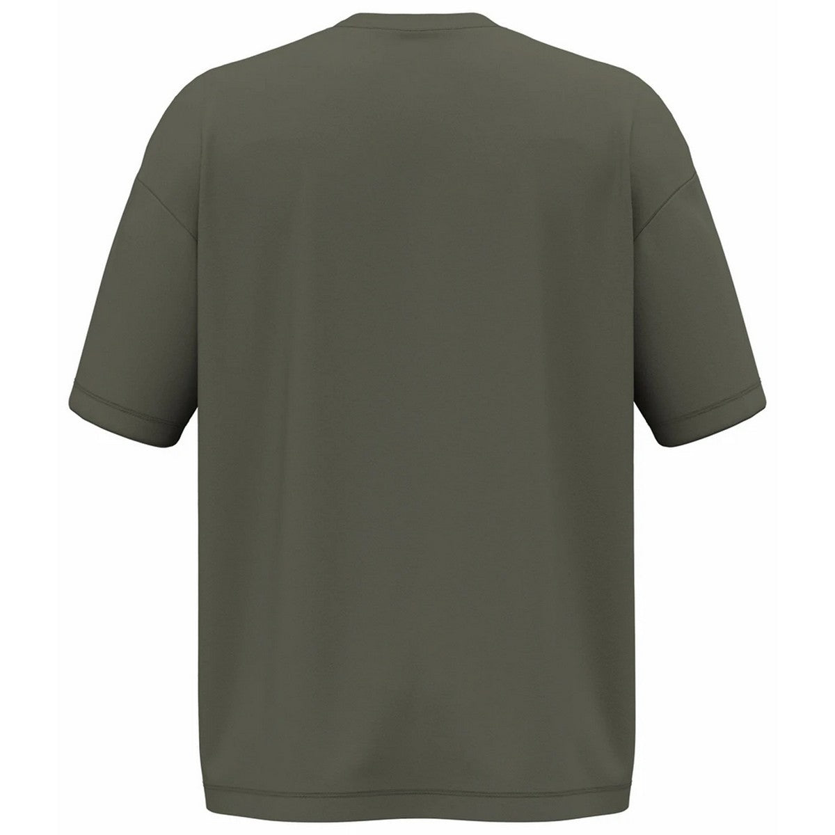 Organic Khaki - Back - Native Spirit Mens Oversized T-Shirt