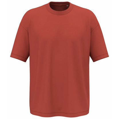 Paprika - Front - Native Spirit Mens Oversized T-Shirt