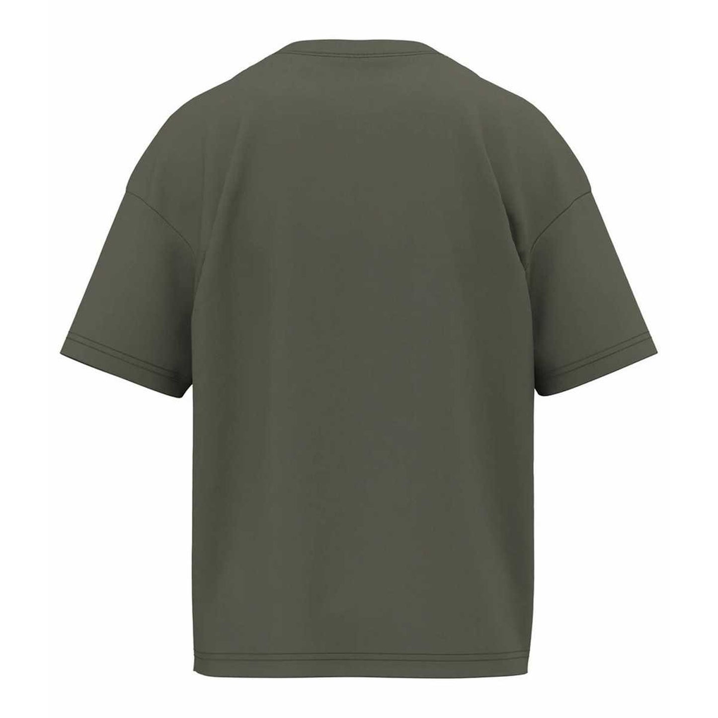 Organic Khaki - Back - Native Spirit Childrens-Kids Oversized T-Shirt