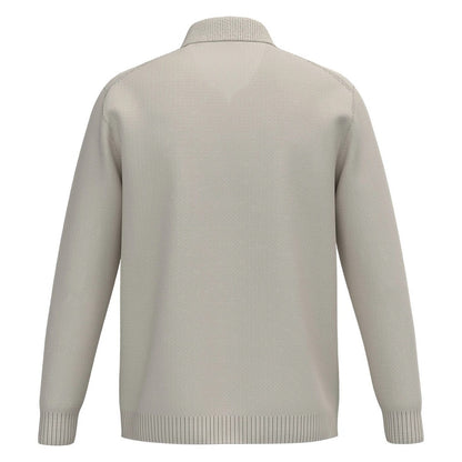 Ivory - Back - Spasso Mens Polo Neck Jumper