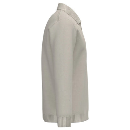 Ivory - Side - Spasso Mens Polo Neck Jumper