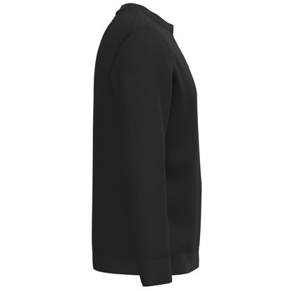 Black - Side - Spasso Mens Round Neck Jumper