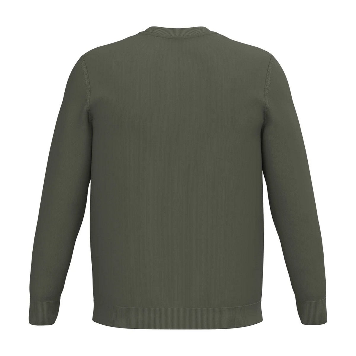 Organic Khaki - Back - Spasso Mens Round Neck Jumper