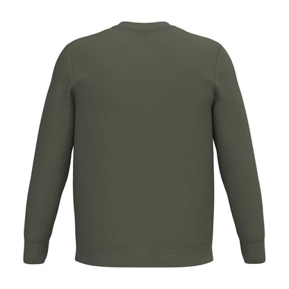 Organic Khaki - Back - Spasso Mens Round Neck Jumper