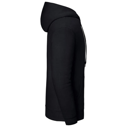 Black - Side - Fruit of the Loom Unisex Adult Iconic Premium Hooded Sweatshirt