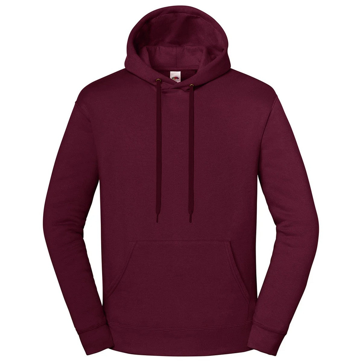 Burgundy - Front - Fruit of the Loom Unisex Adult Iconic Premium Hooded Sweatshirt