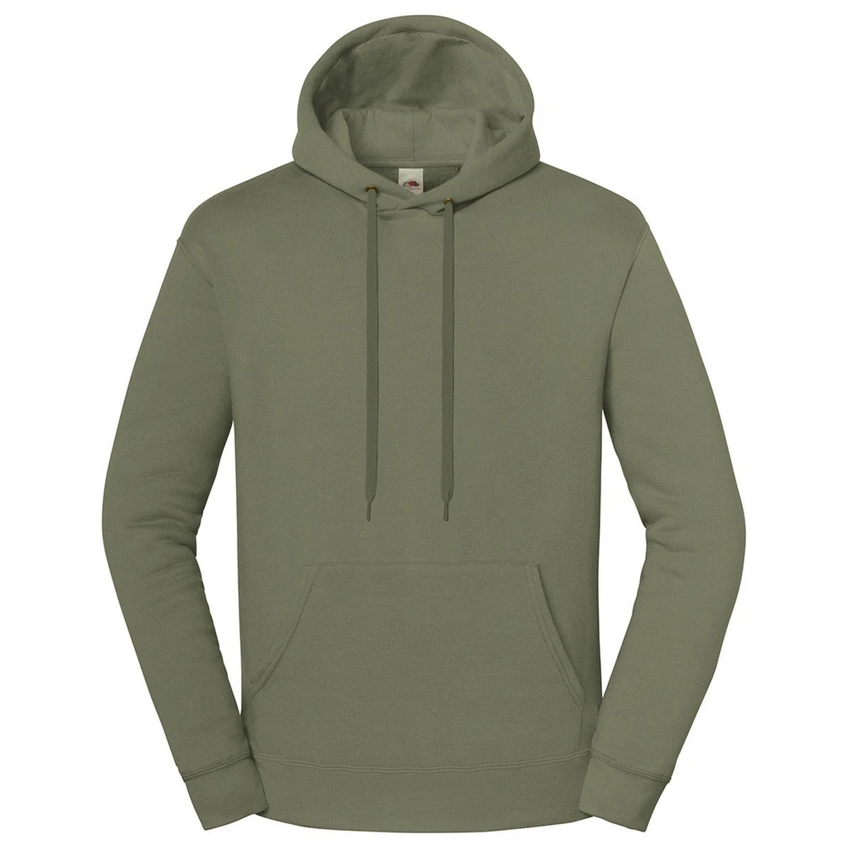 Classic Olive - Front - Fruit of the Loom Unisex Adult Iconic Premium Hooded Sweatshirt