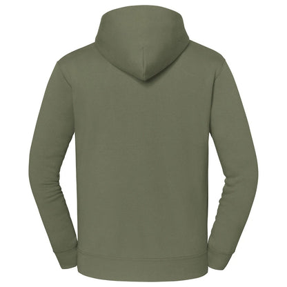 Classic Olive - Back - Fruit of the Loom Unisex Adult Iconic Premium Hooded Sweatshirt