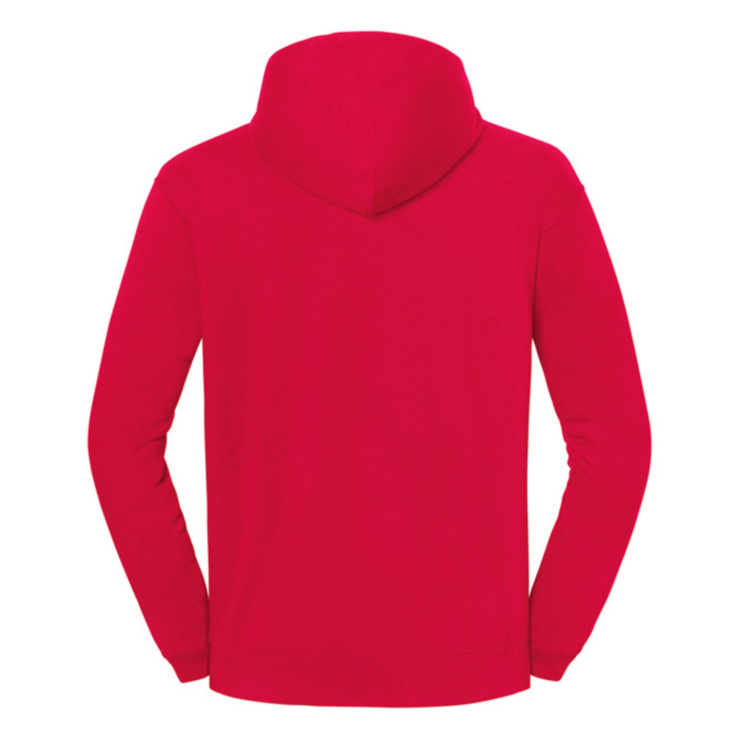 Red - Back - Fruit of the Loom Mens Iconic Premium Hooded Sweat Jacket