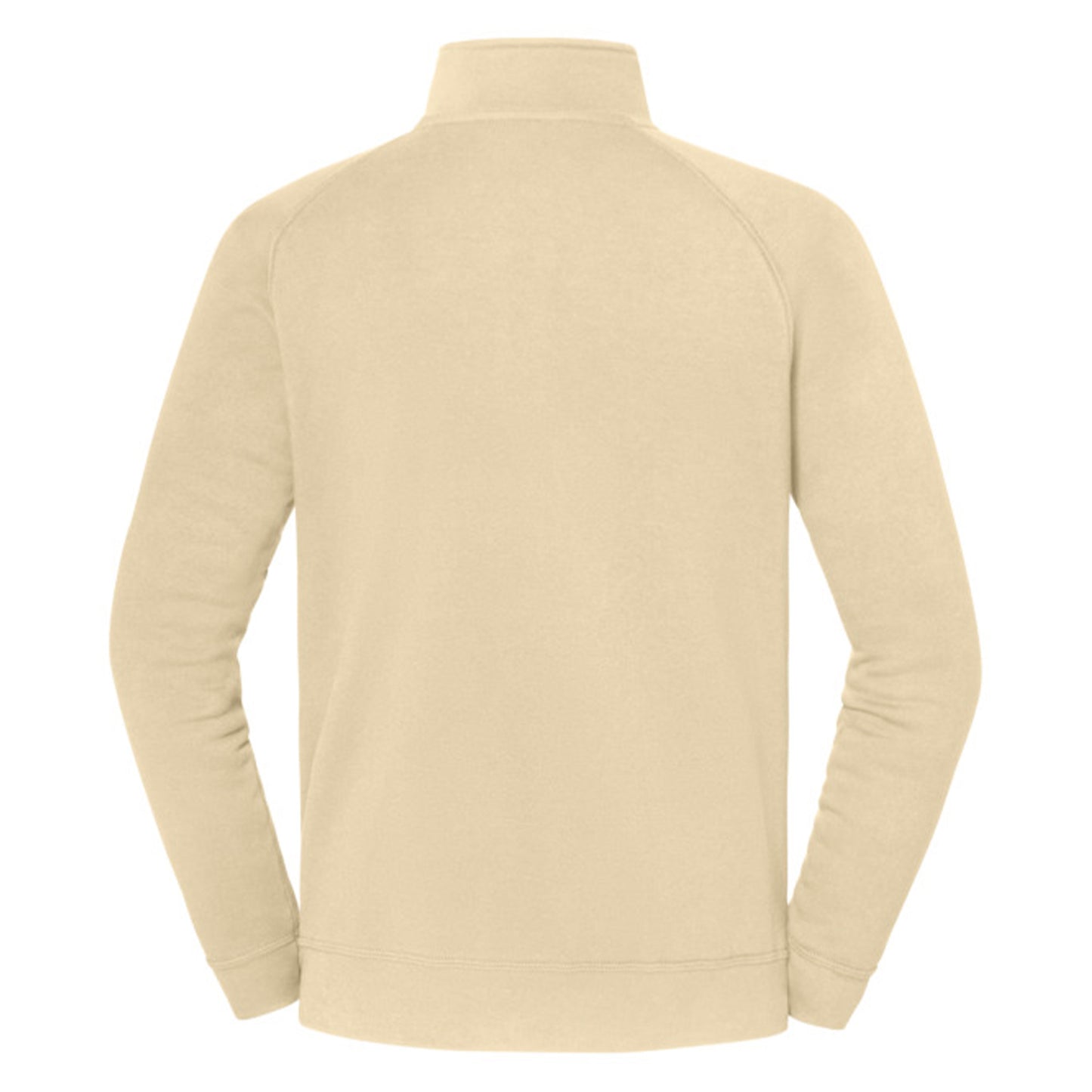 Desert Sand - Back - Fruit of the Loom Mens Iconic Premium Half Zip Sweatshirt