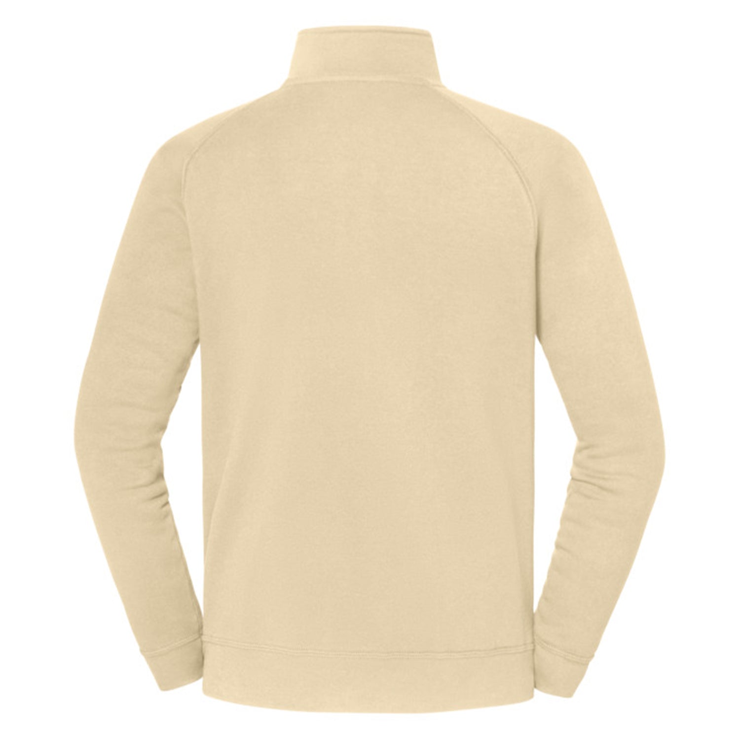 Desert Sand - Back - Fruit of the Loom Mens Iconic Premium Half Zip Sweatshirt