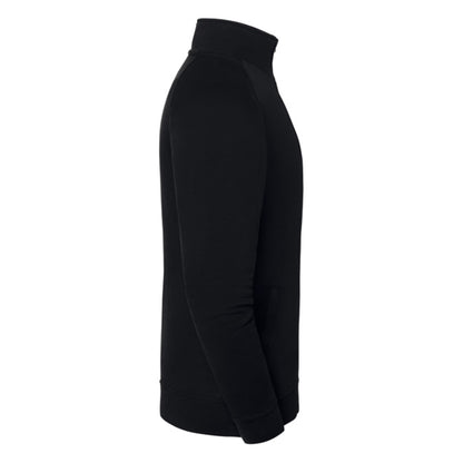 Black - Side - Fruit of the Loom Mens Iconic Premium Sweat Jacket