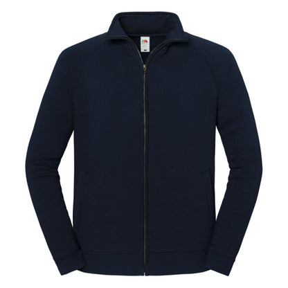 Deep Navy - Front - Fruit of the Loom Mens Iconic Premium Sweat Jacket