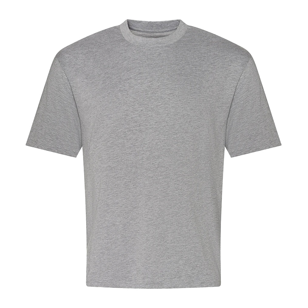 Heather Grey - Front - Awdis Mens Heavyweight Boxy T-Shirt
