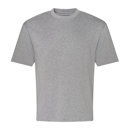 Heather Grey - Front - Awdis Mens Heavyweight Boxy T-Shirt