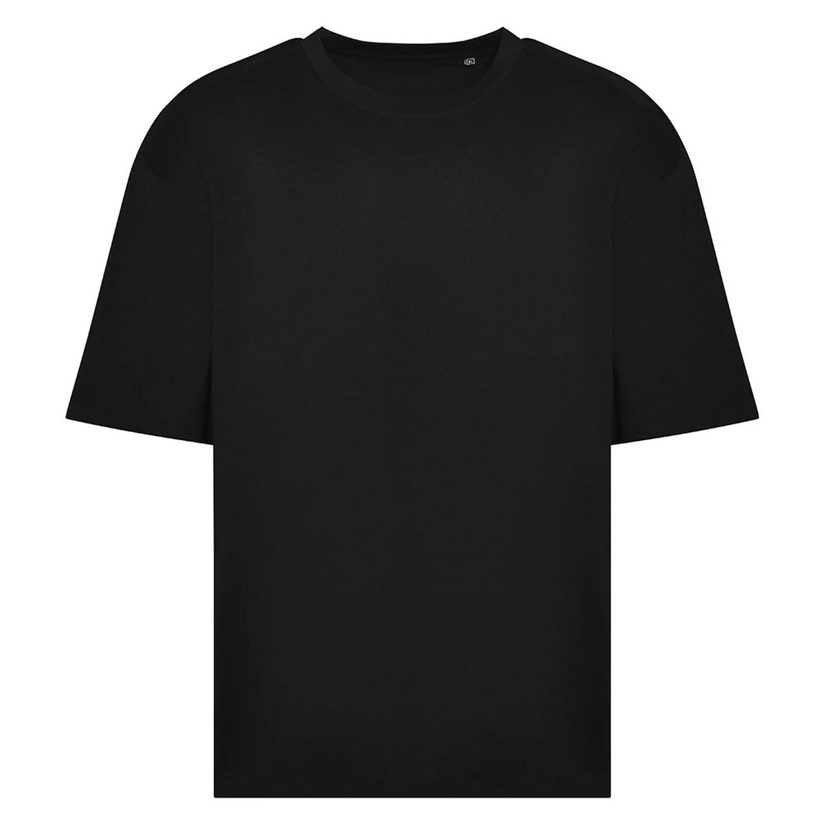 Deep Black - Front - Awdis Mens Heavyweight Boxy T-Shirt