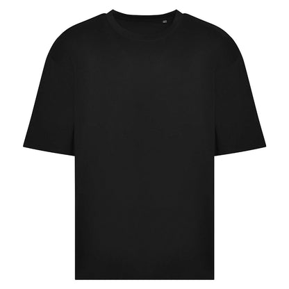 Deep Black - Front - Awdis Mens Heavyweight Boxy T-Shirt
