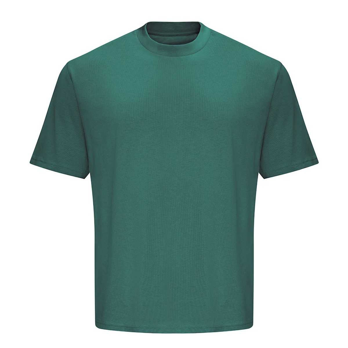 Moss Green - Front - Awdis Mens Heavyweight Boxy T-Shirt