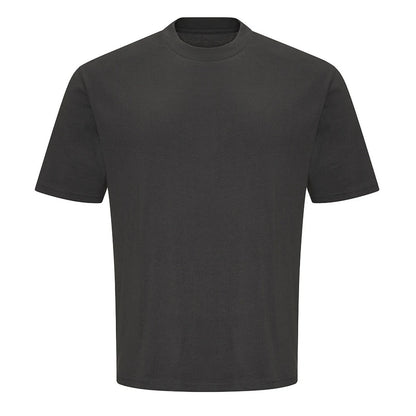 Solid Charcoal - Front - Awdis Mens Heavyweight Boxy T-Shirt