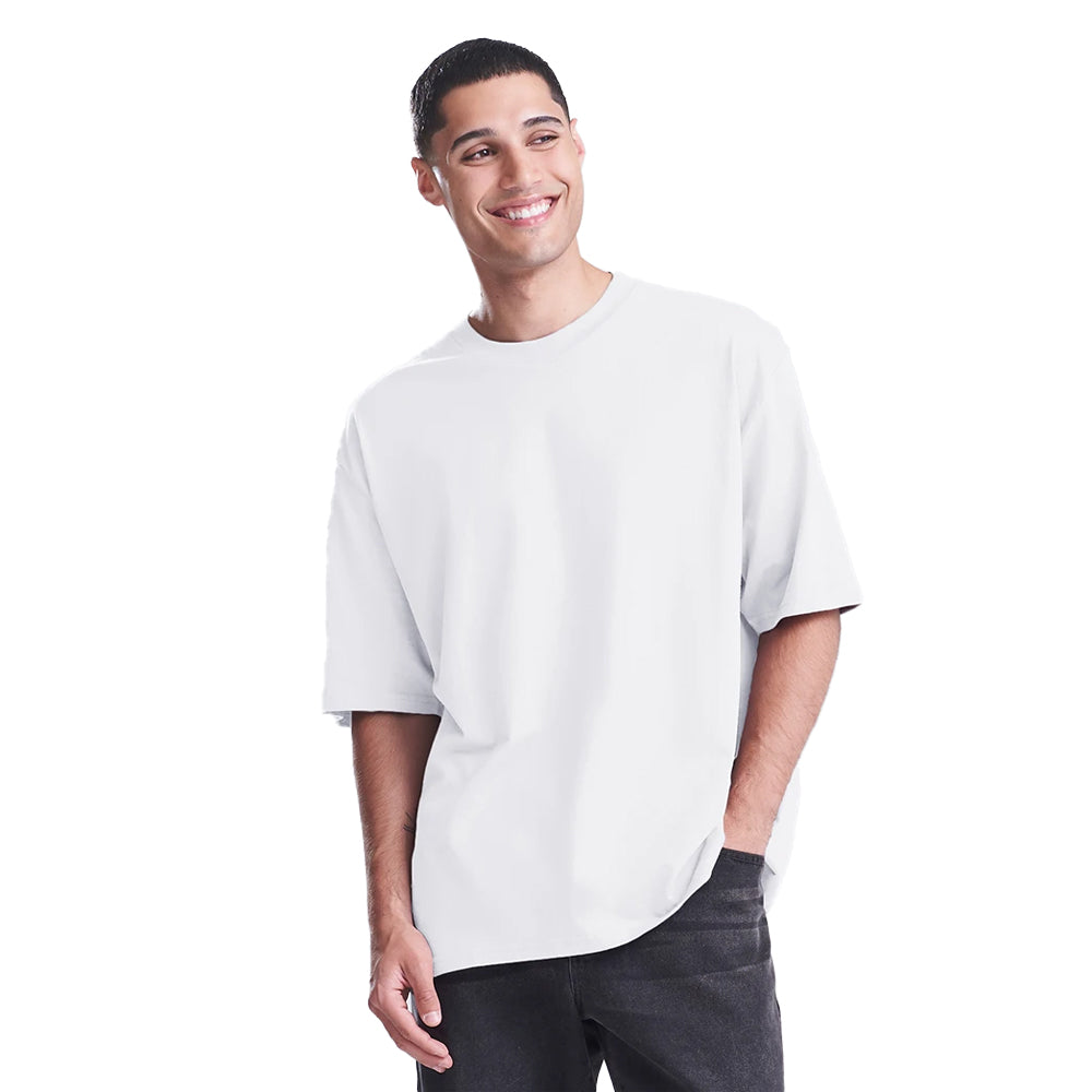 Arctic White - Side - Awdis Mens Heavyweight Boxy T-Shirt