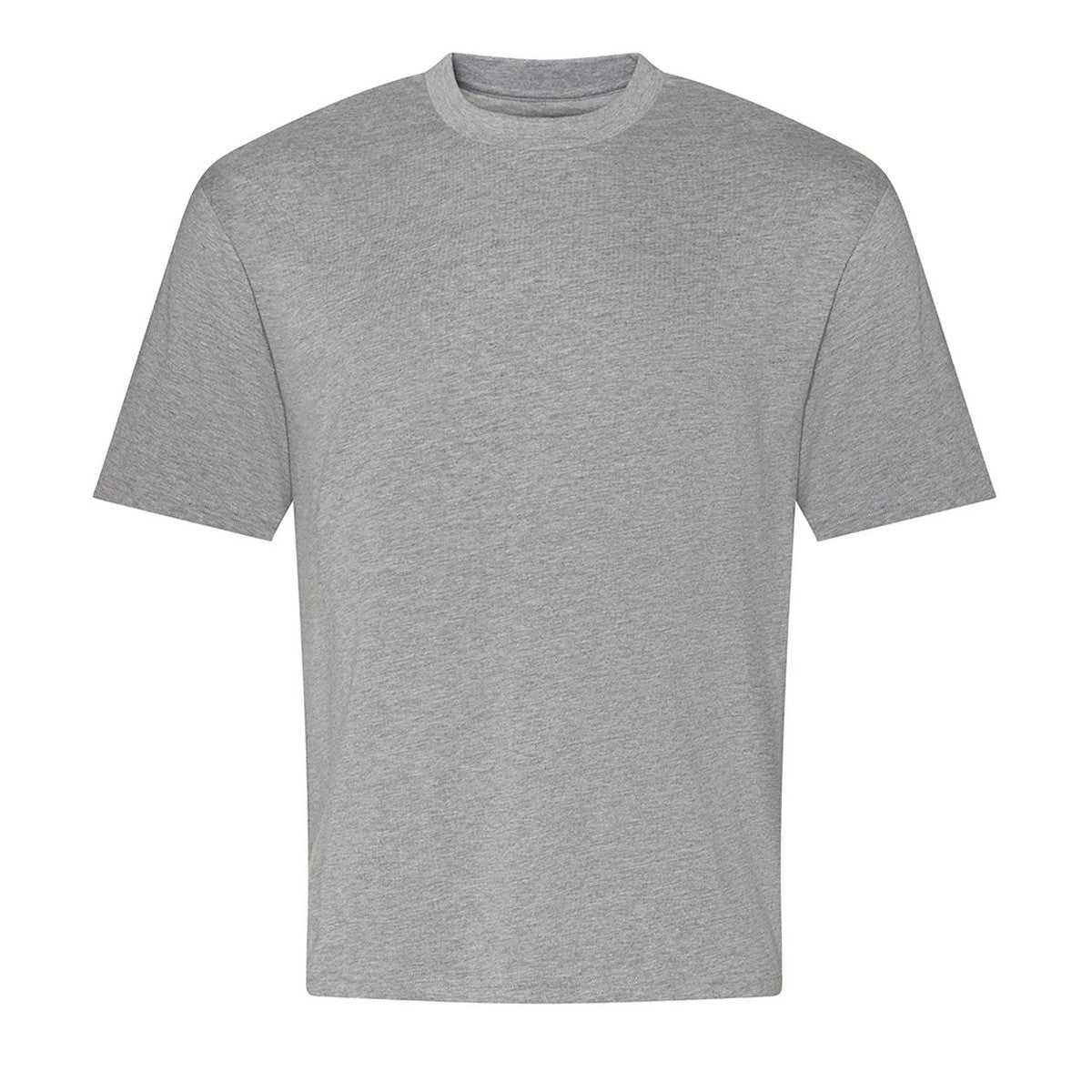 Heather Grey - Front - Awdis Mens Heather Heavyweight Boxy T-Shirt