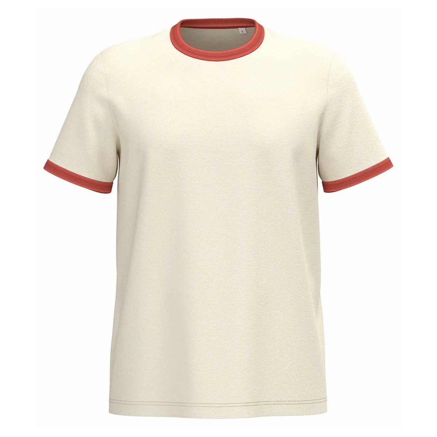 Ivory-Washed Paprika - Front - Native Spirit Mens Ringer T-Shirt