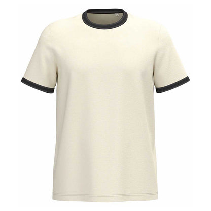 Ivory-Washed Black - Front - Native Spirit Mens Ringer T-Shirt