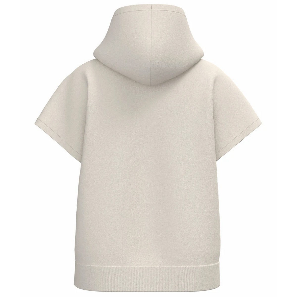 Ivory - Back - Native Spirit Womens-Ladies French Terry Short-Sleeved Hoodie