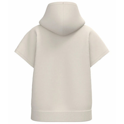 Ivory - Back - Native Spirit Womens-Ladies French Terry Short-Sleeved Hoodie