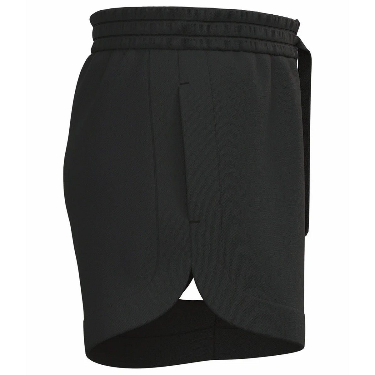 Black - Side - Native Spirit Womens-Ladies French Terry Shorts