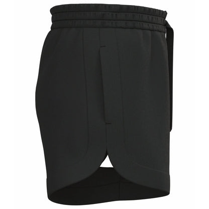 Black - Side - Native Spirit Womens-Ladies French Terry Shorts
