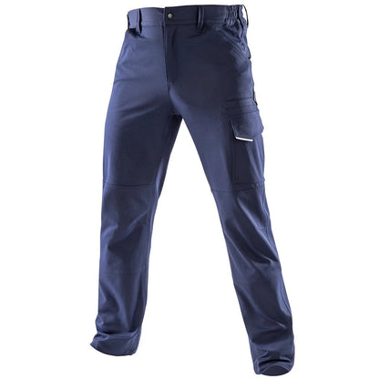 Navy - Front - Result Recycled Mens Dynamic Stretch Work Trousers