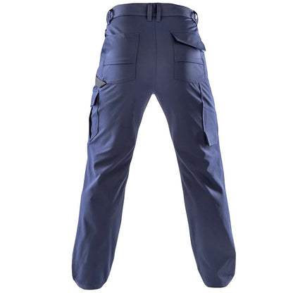 Navy - Back - Result Recycled Mens Dynamic Stretch Work Trousers